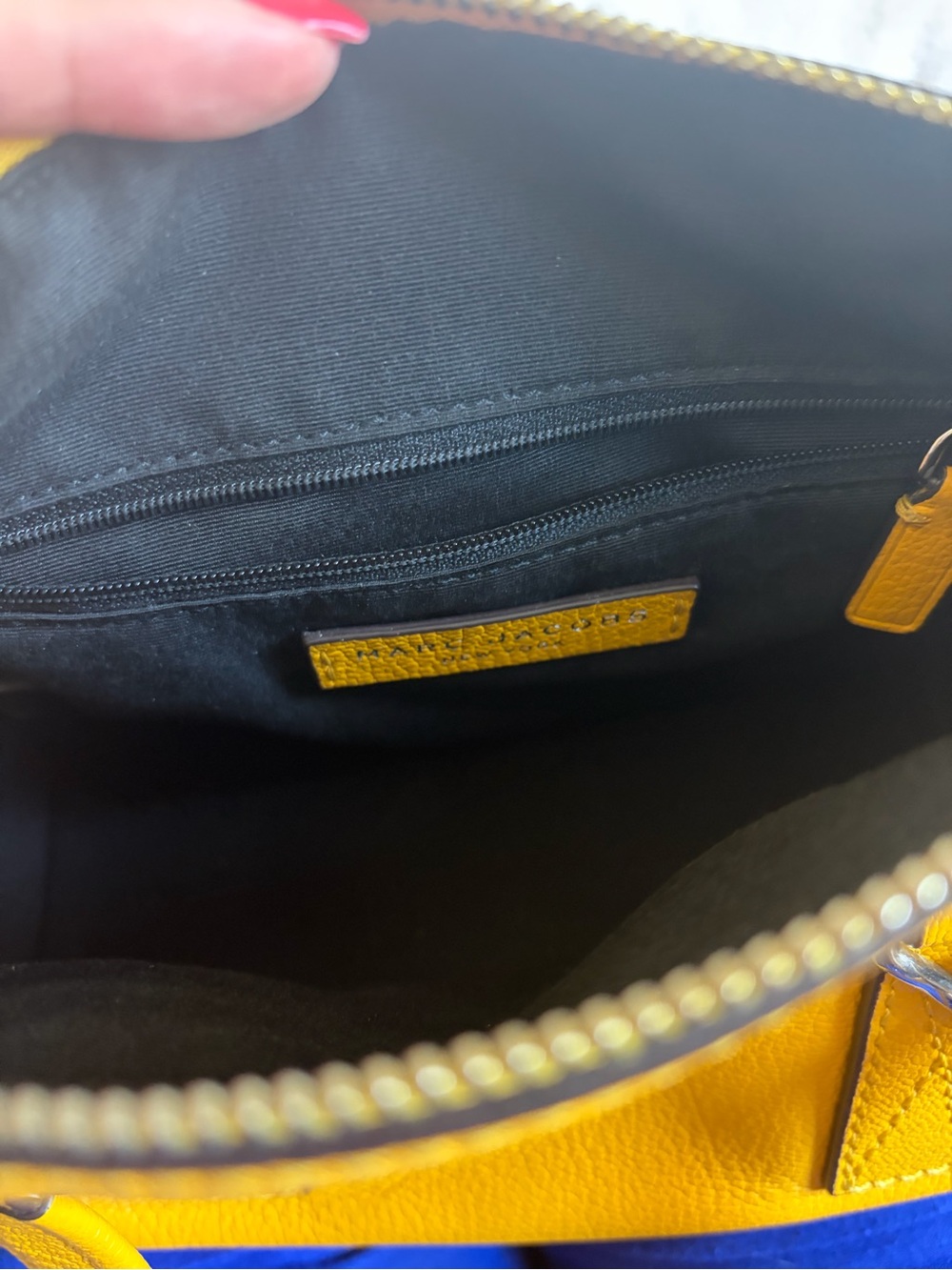Marc Jacobs Yellow Pebbled Leather Crossbody Satchel - Picture 4 of 4